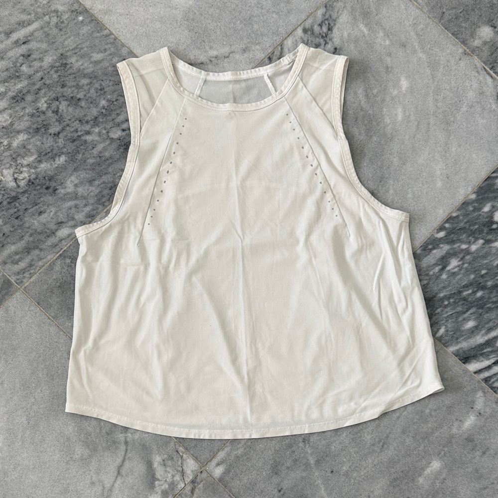 lululemon athletica White Sleeveless Athletic Tank